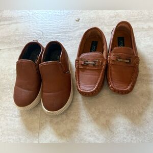 Brown toddler shoes